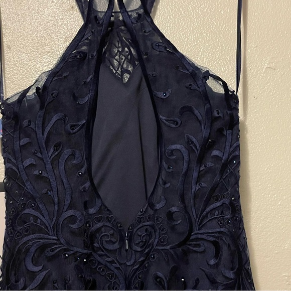 XS navy blue long dress for sale. New dress with tags. - Picture 5 of 9
